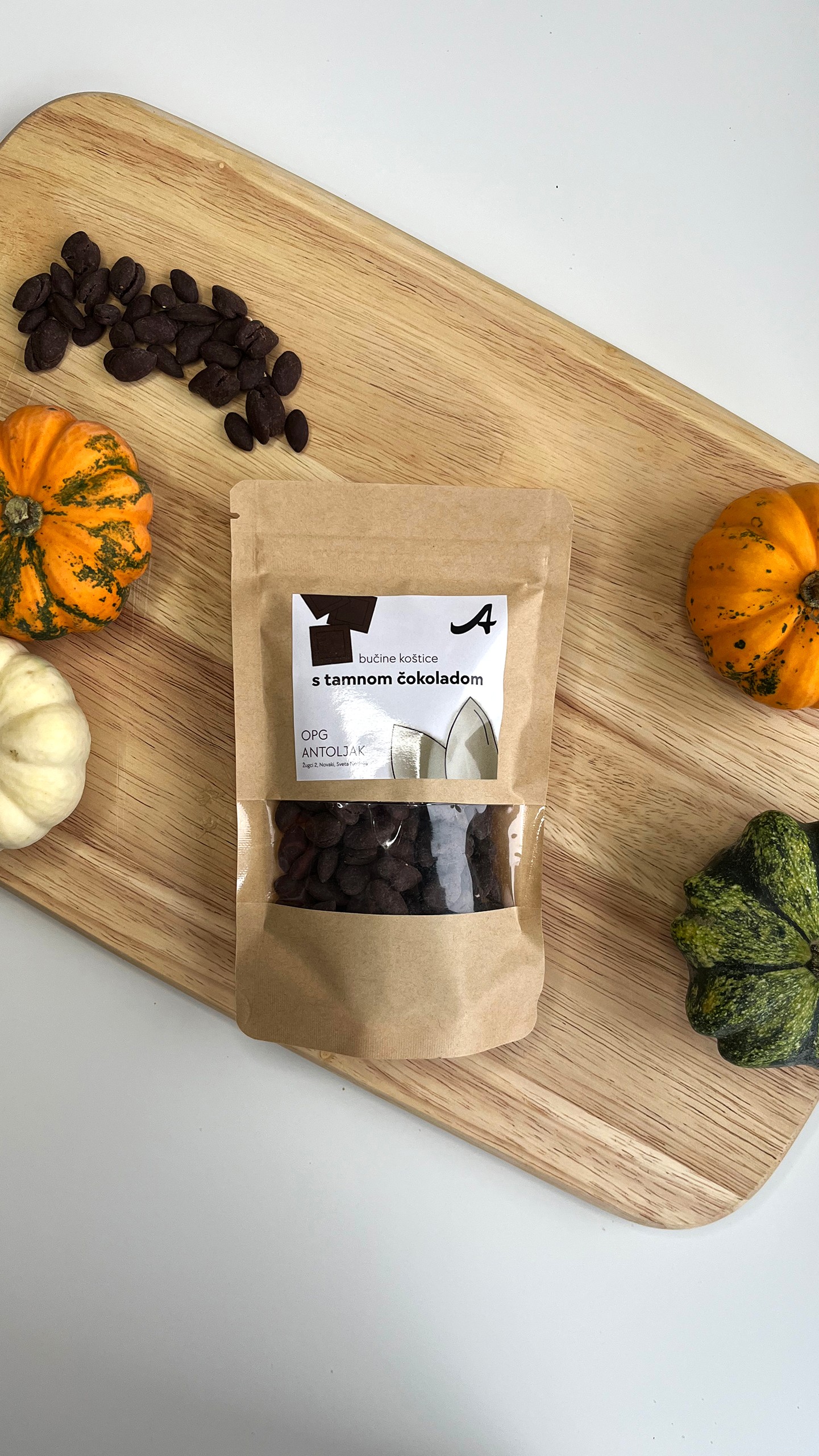 Bučine koštice s tamnom čokoladom 100g - 3,50€